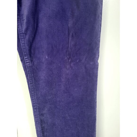 SO Kohls Purple Corduroy Pants Juniors SZ 11 Low Rise Straight Leg Boho y2k - Picture 7 of 11